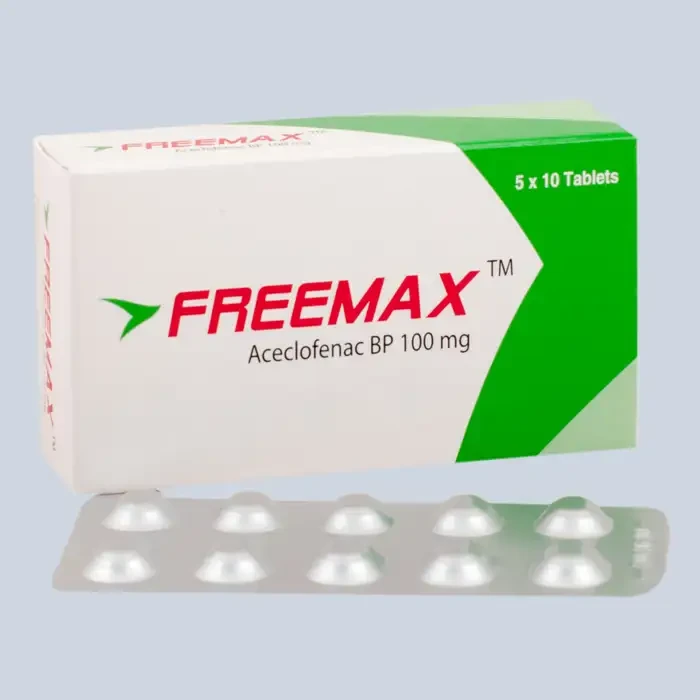 Pack Image: Freemax 100 mg Tablet (5 x 10)