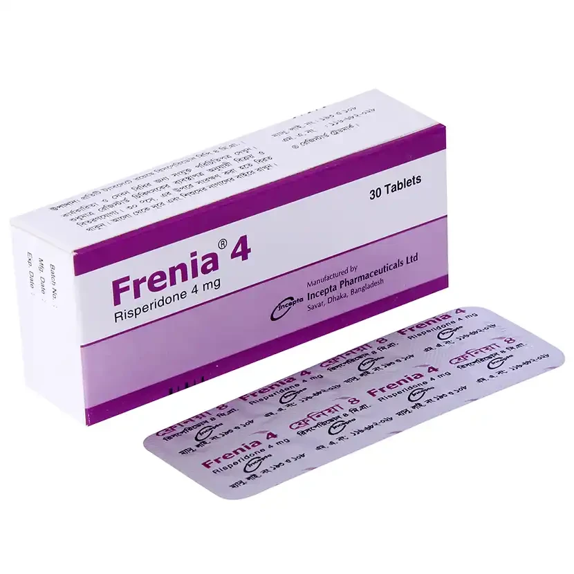 Pack Image: Frenia 4 mg Tablet (3 x 10)
