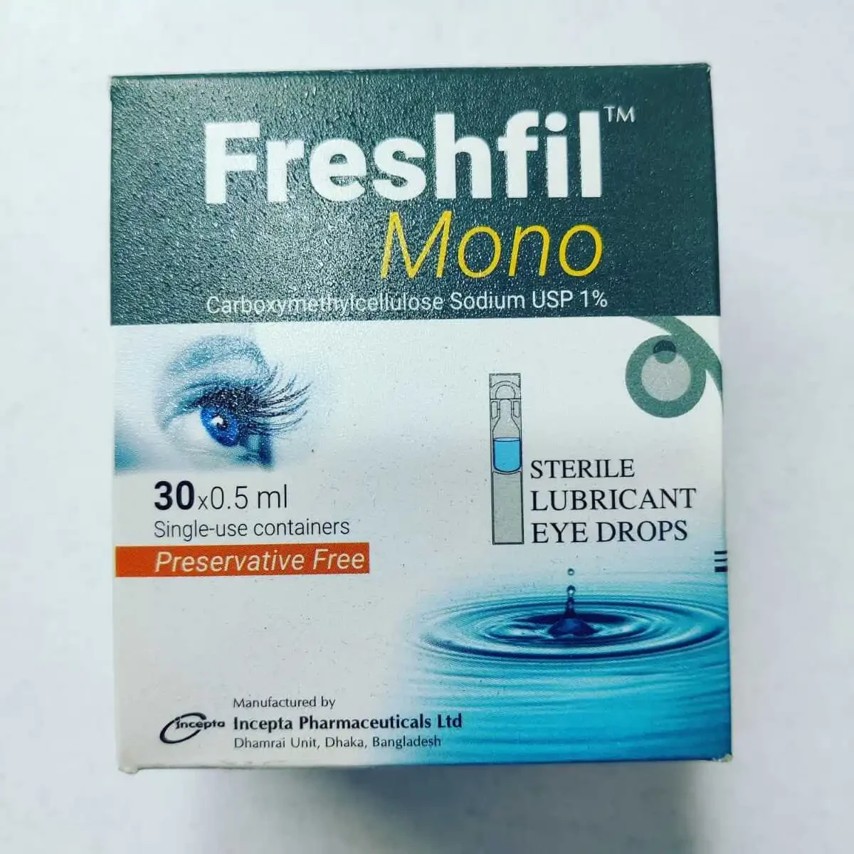 Pack Image: Freshfil Mono 1% Eye Drop (0.5 ml pack)