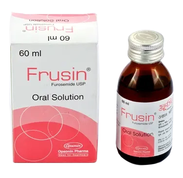 Pack Image: Frusin 20 mg Syrup (60 ml bottle)