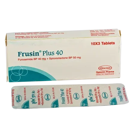 Pack Image: Frusin Plus 40 mg Tablet (3 x 10)