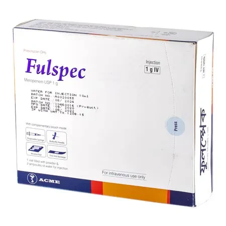 Pack Image: Fulspec 1 gm Injection (1 gm vial)