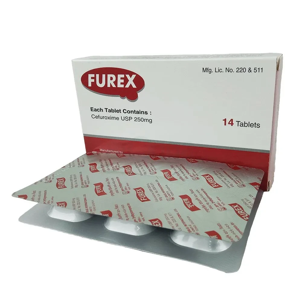 Pack Image: Furex 250 mg Tablet (2 x 7)