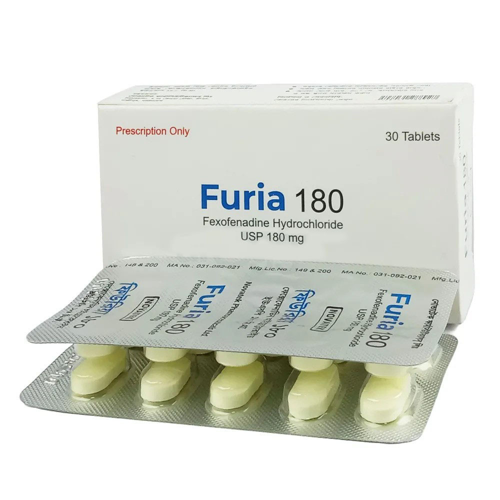Pack Image: Furia 180 mg Tablet (3 x 10)