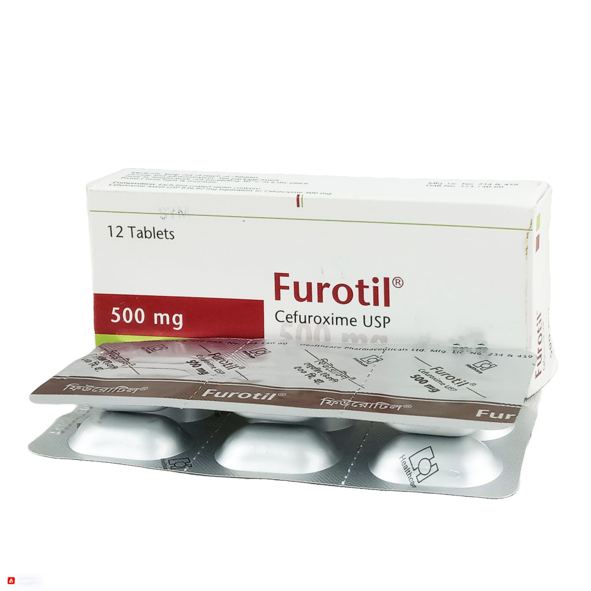 Pack Image: Furotil 500 mg Tablet (2 x 6)