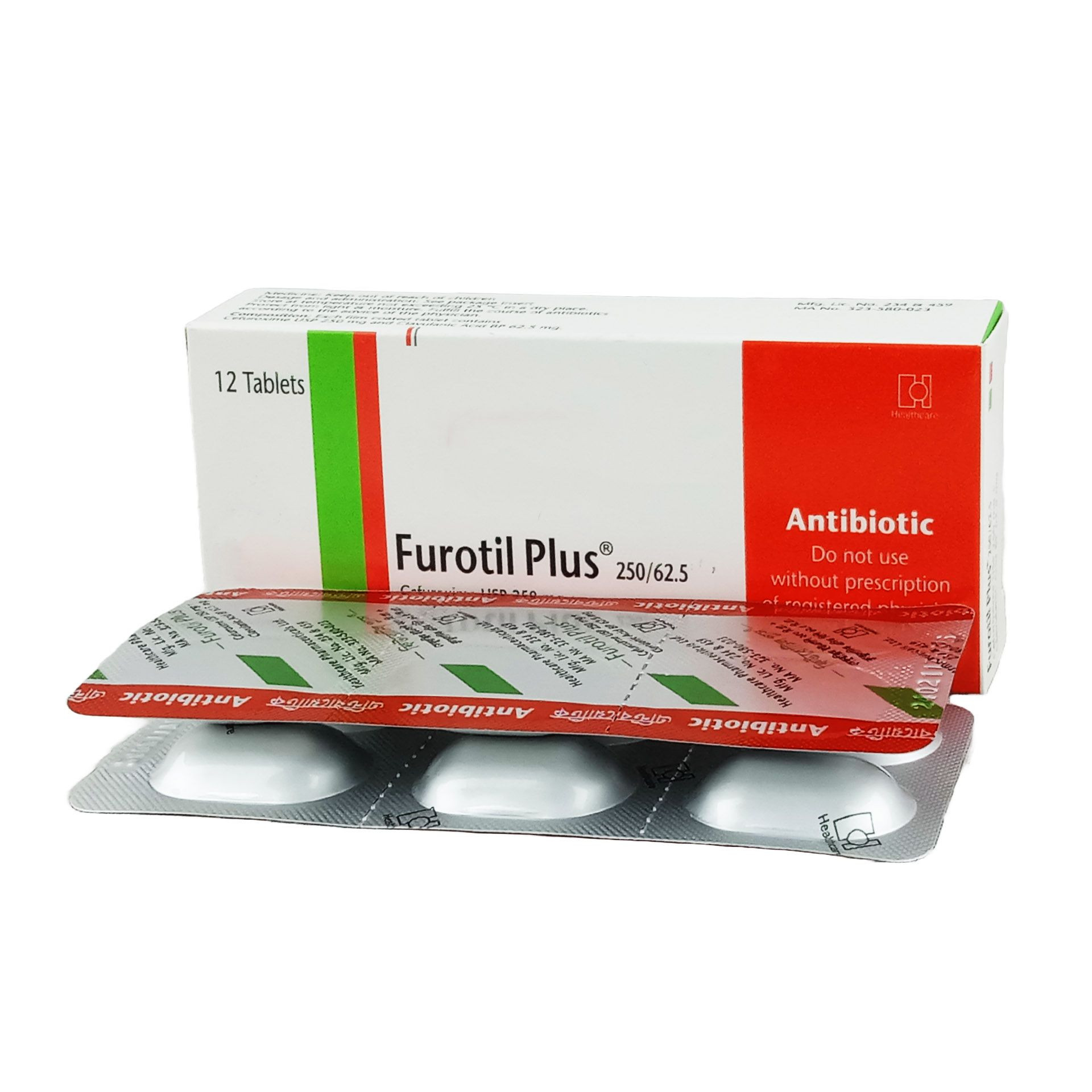 Pack Image: Furotil Plus 250 mg Tablet (2 x 6)