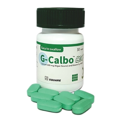Pack Image: G-Calbo DX 600 mg Tablet (1 x 30)