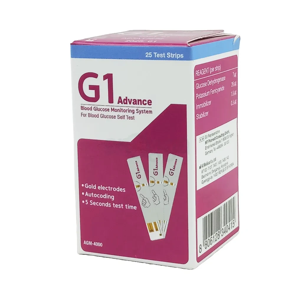 Pack Image: G1 Advance  Test strip (1 x 25)