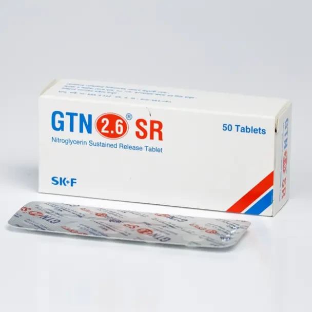 Pack Image: GTN SR 2.6 mg Tablet (6 x 10)