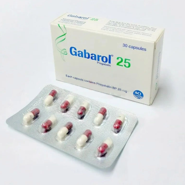 Pack Image: Gabarol 25 mg Capsule (3 x 10)