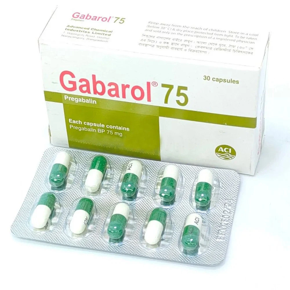 Pack Image: Gabarol 75 mg Capsule (3 x 10)