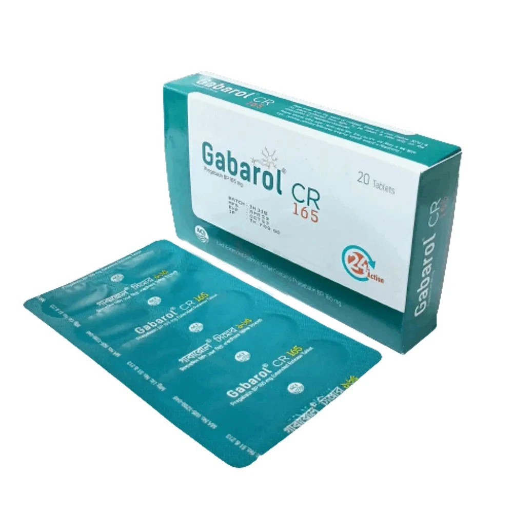 Pack Image: Gabarol CR 165 mg Tablet (2 x 10)