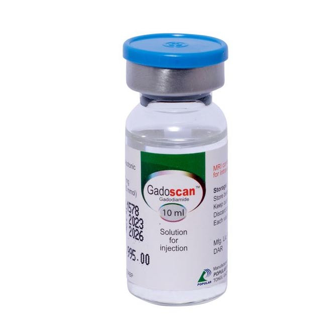 Pack Image: Gadoscan 287 mg Injection (10 ml vial)