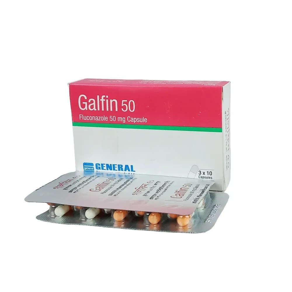 Pack Image: Galfin 50 mg Capsule (3 x 10)