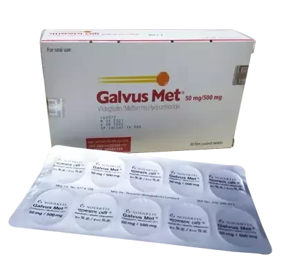 Pack Image: Galvus Met 50 mg Tablet (3 x 10)