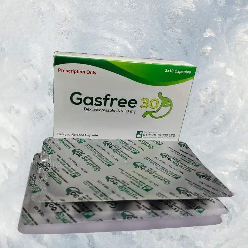 Pack Image: Gasfree 30 mg Capsule (3 x 10)