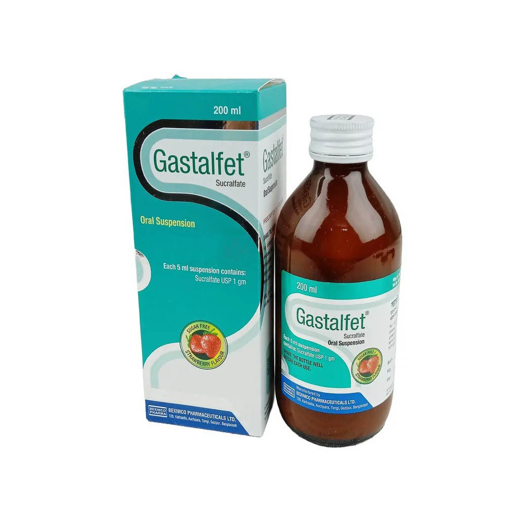 Pack Image: Gastalfet 1 gm Suspension (100 ml bottle)