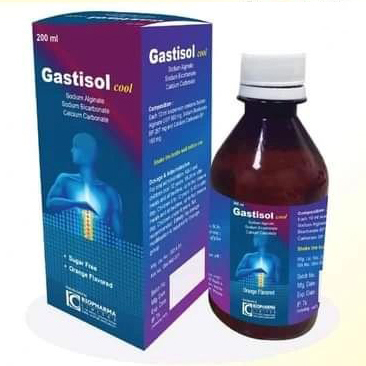 Pack Image: Gastisol Cool (500 mg Suspension (200 ml bottle)