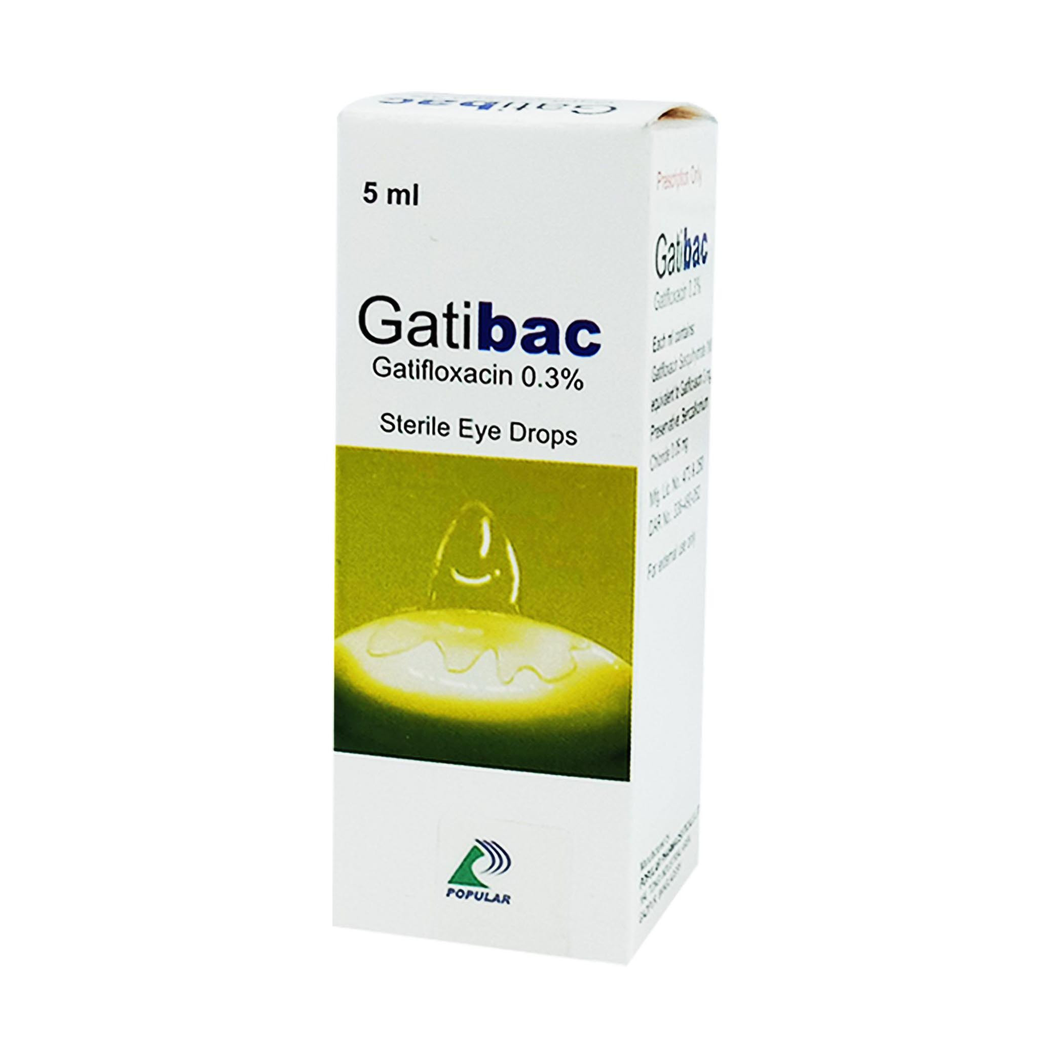 Pack Image: Gatibac 0.3% Eye Drop (5 ml drop)
