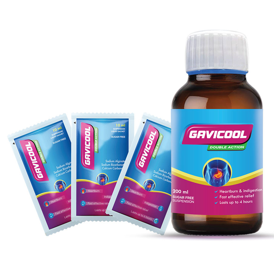 Pack Image: Gavicool (500 mg Suspension (10 ml sachet)