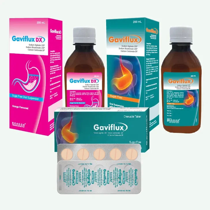 Pack Image: Gaviflux (500 mg Suspension (200 ml bottle)