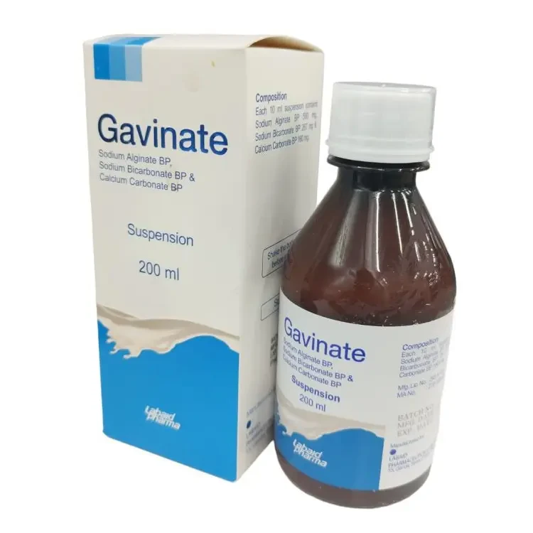 Pack Image: Gavinate (500 mg Suspension (100 ml bottle)