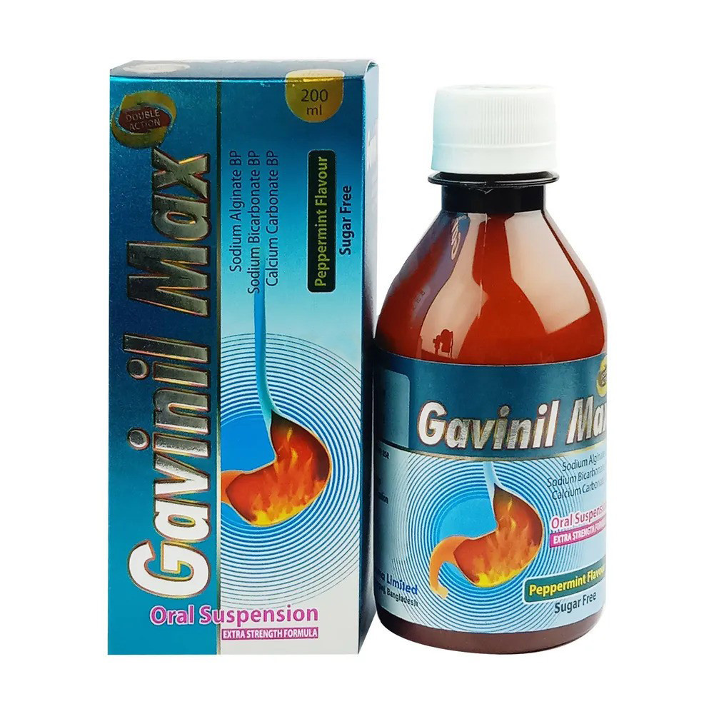 Pack Image: Gavinil Max (500 mg Suspension (200 ml bottle)