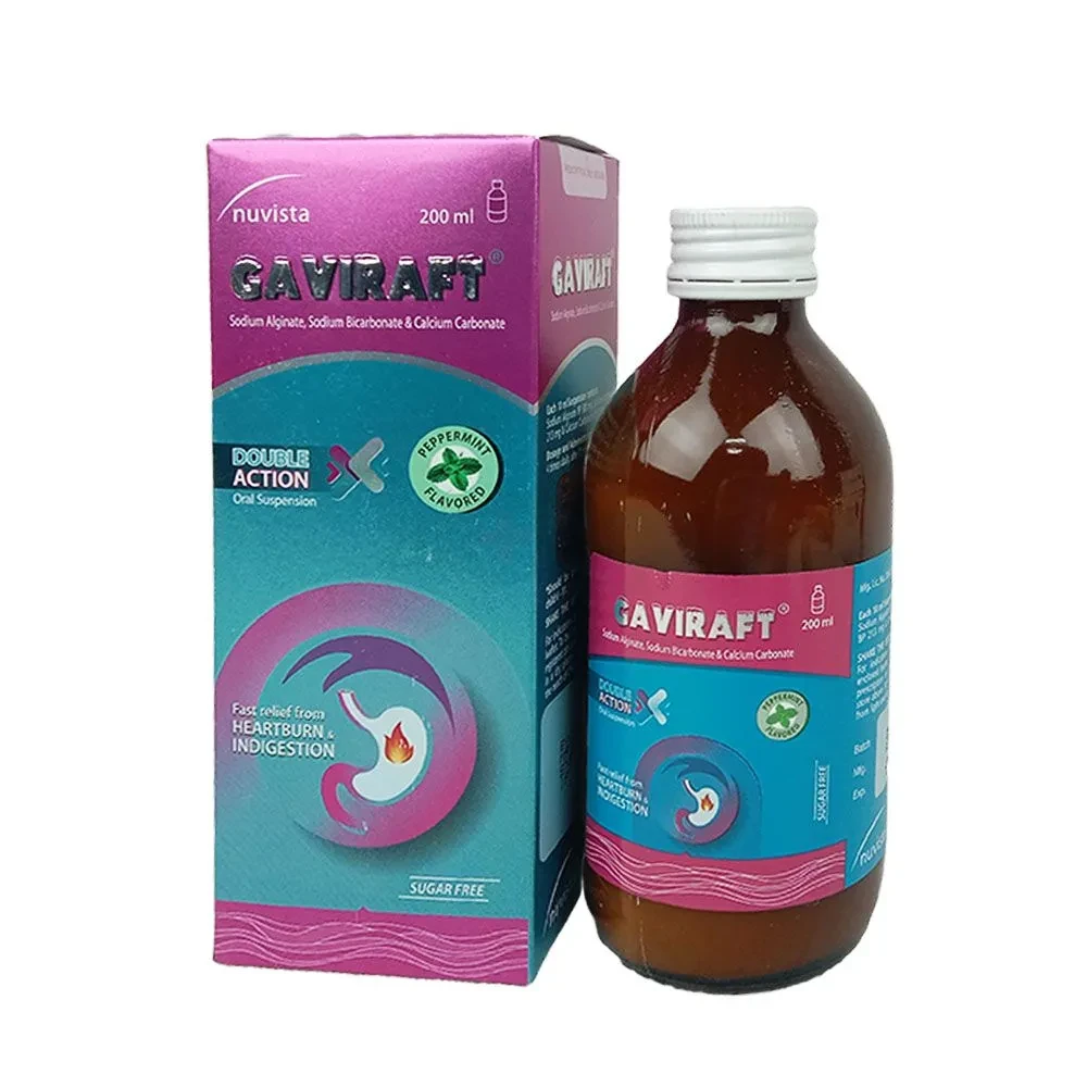 Pack Image: Gaviraft (500 mg Suspension (200 ml tube)