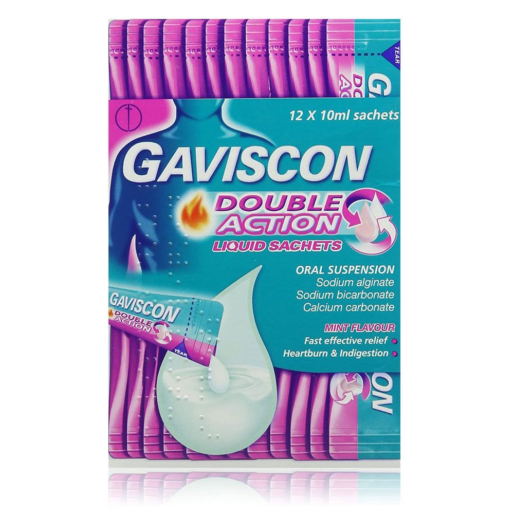 Pack Image: Gaviscon (500 mg Suspension (10 ml sachet)