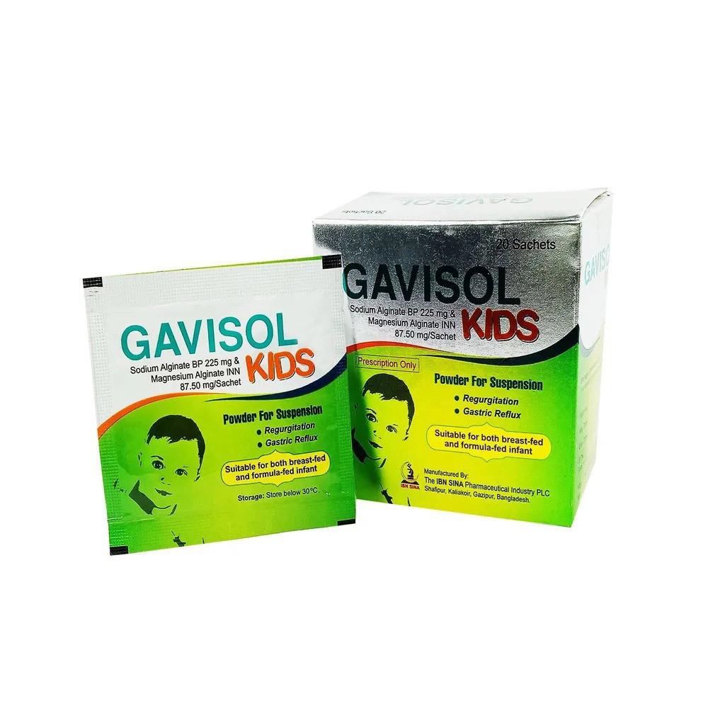 Pack Image: Gavisol Kids (225 mg Suspension (Each sachet)