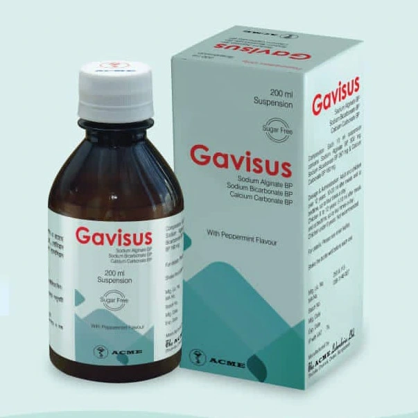 Pack Image: Gavisus (500 mg Suspension (200 ml bottle)