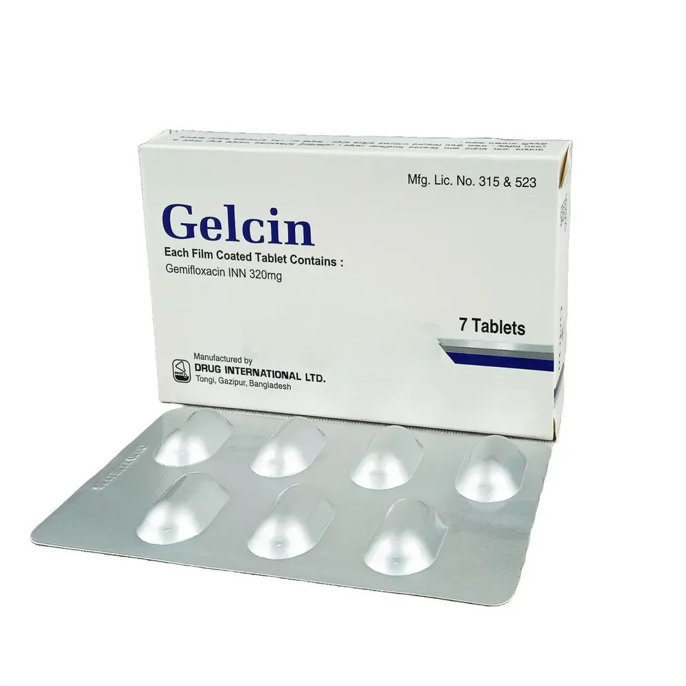 Pack Image: Gelcin 320 mg Tablet (1 x 7)
