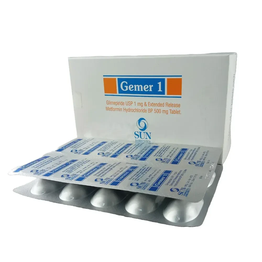 Pack Image: Gemer 1 mg Tablet (5 x 10)