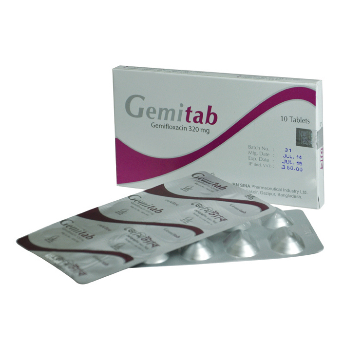 Pack Image: Gemitab 320 mg Tablet (1 x 10)
