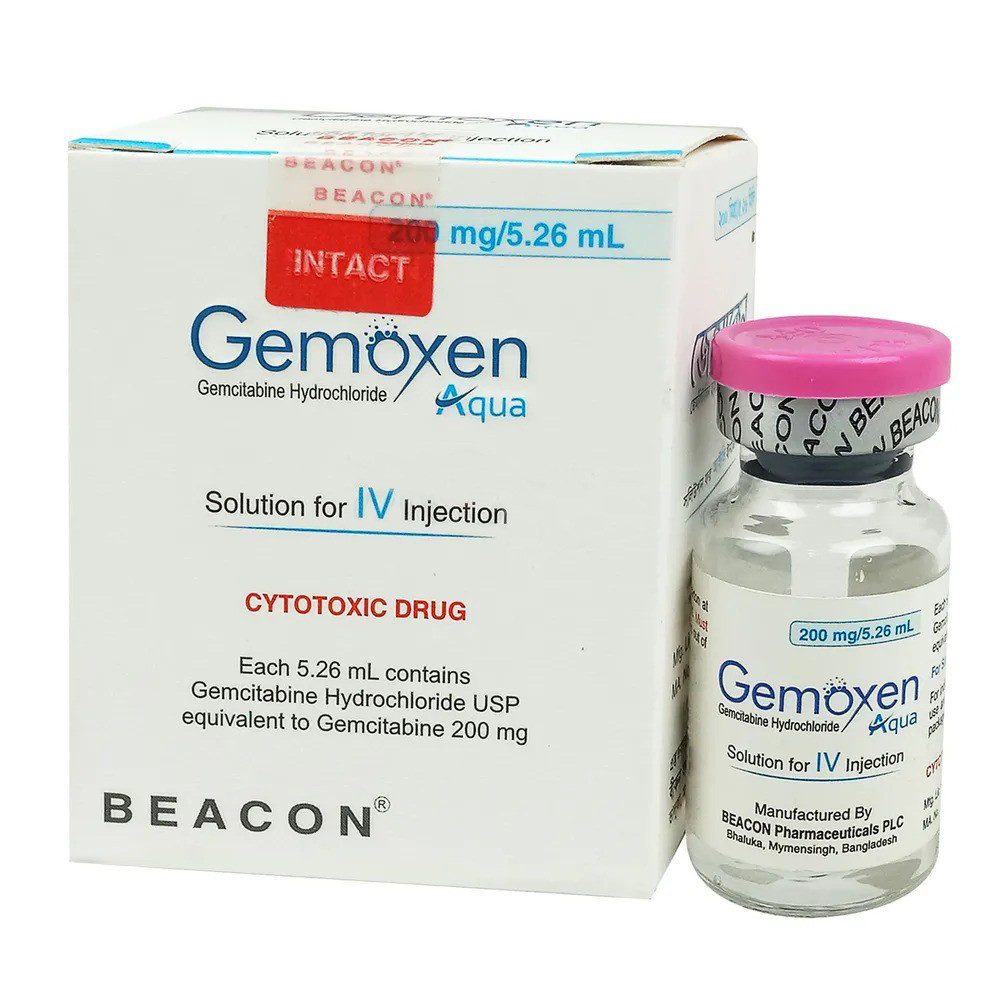 Pack Image: Gemoxen Aqua 200 mg Injection (200 mg vial)