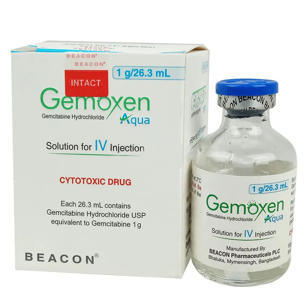 Pack Image: Gemoxen Aqua 1 gm Injection (1 gm vial)