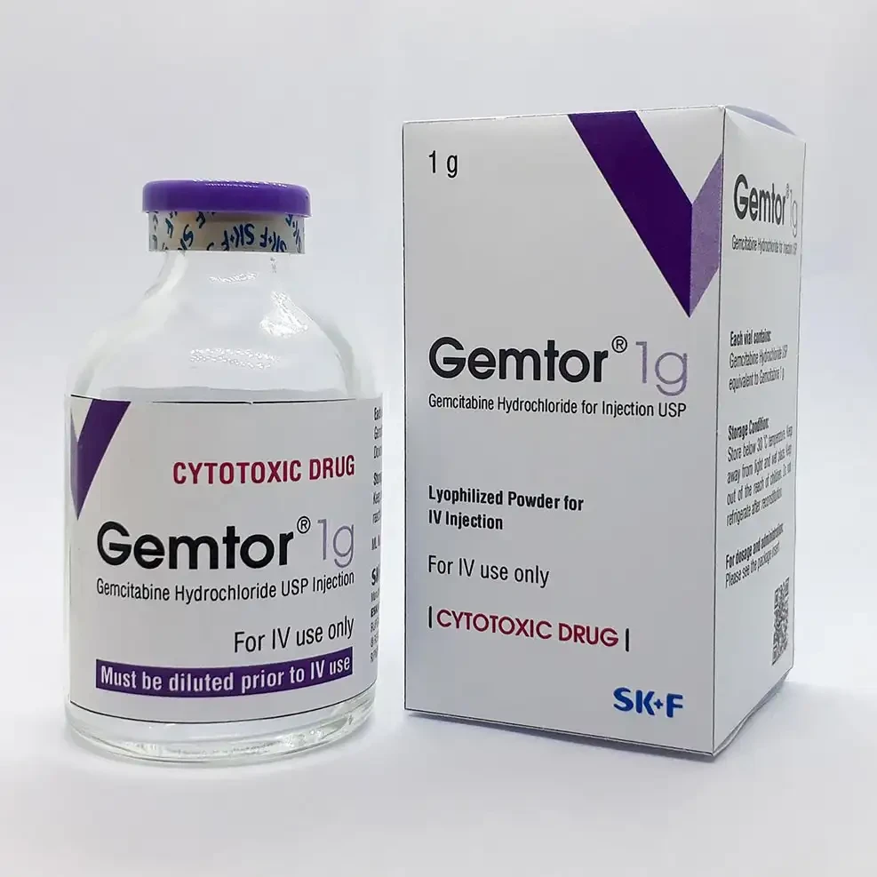 Pack Image: Gemtor 1 gm Injection (1 gm vial)