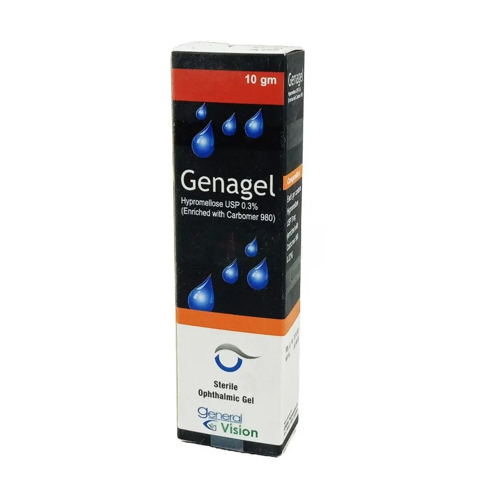 Pack Image: Genagel 0.3% Eye Gel (10 gm tube)
