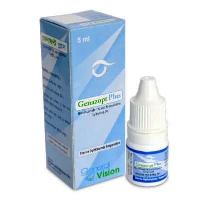 Pack Image: Genazopt Plus 1% 0.2% Suspension (5 ml drop)