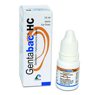 Pack Image: Gentabac HC 0.3% 1% Ear Drop (10 ml drop)