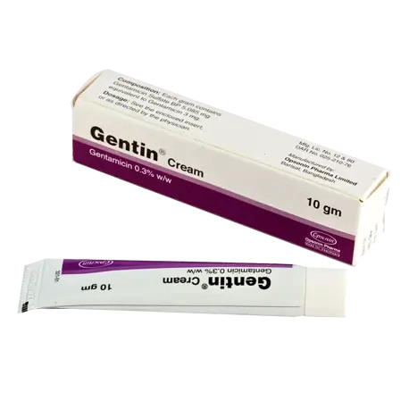Pack Image: Gentin 0.3% Cream (10 gm tube)