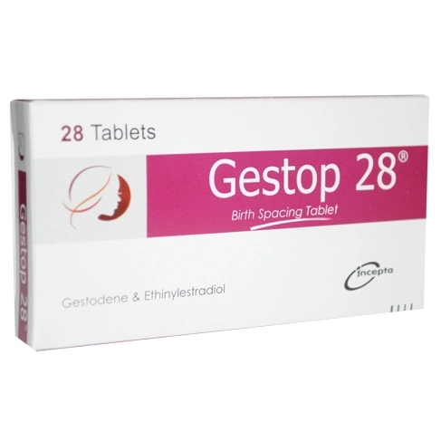 Pack Image: Gestop 28 0.03 mg Tablet ((21 active+7 inert) tablet)