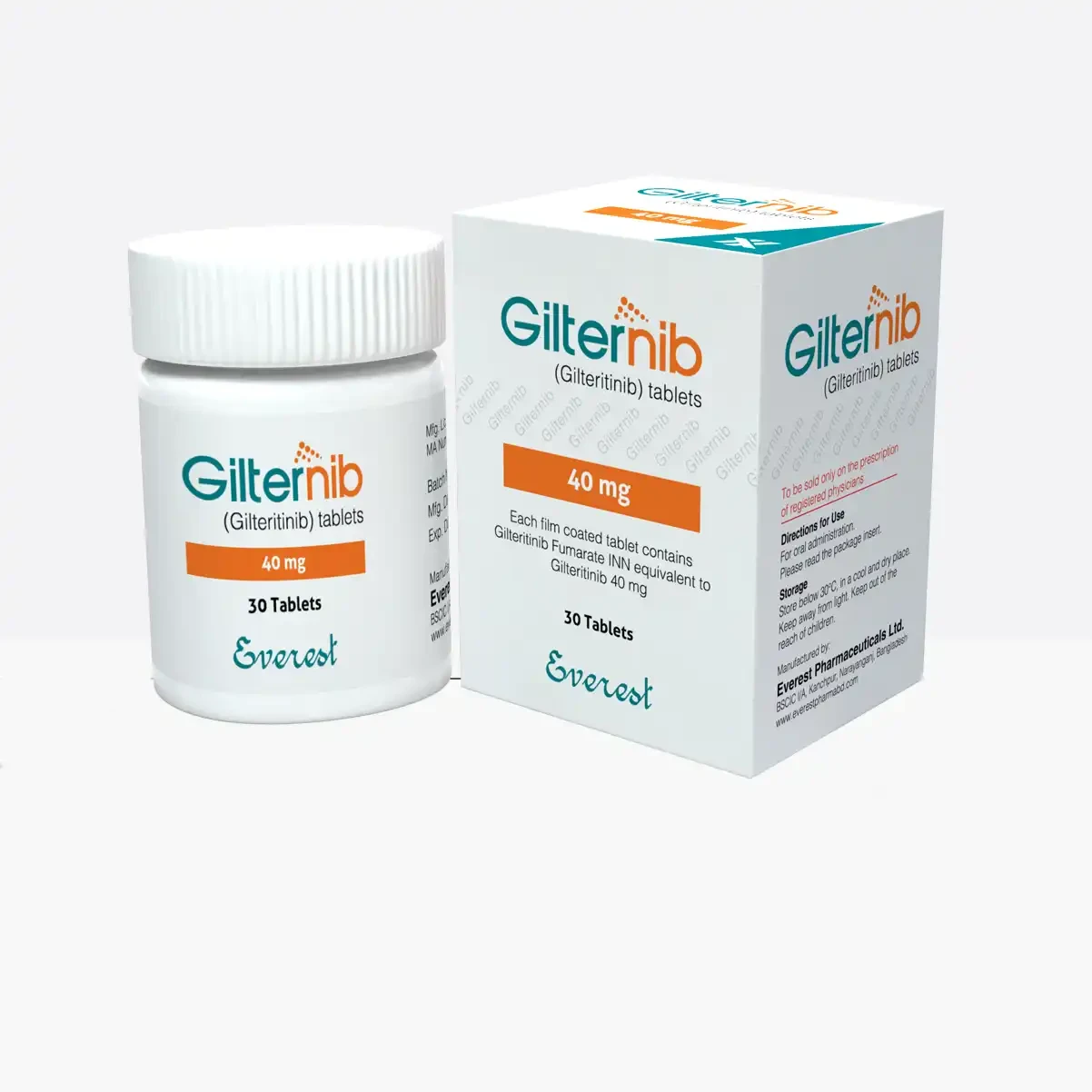 Pack Image: Gilternib 40 mg Tablet (1 x 30)