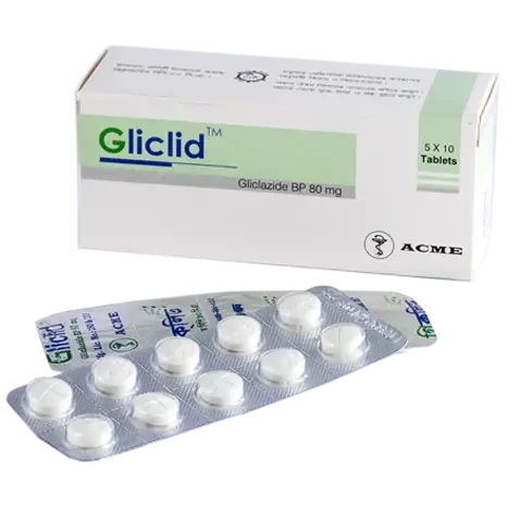 Pack Image: Gliclid 80 mg Tablet (6 x 10)