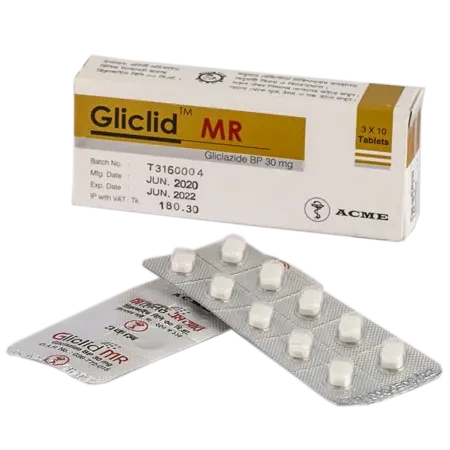 Pack Image: Gliclid MR 30 mg Tablet (3 x 10)