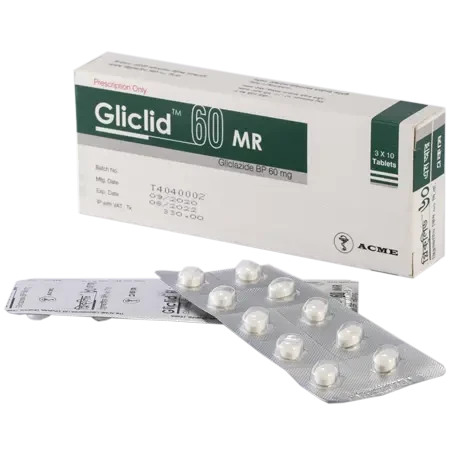 Pack Image: Gliclid MR 60 mg Tablet (3 x 10)