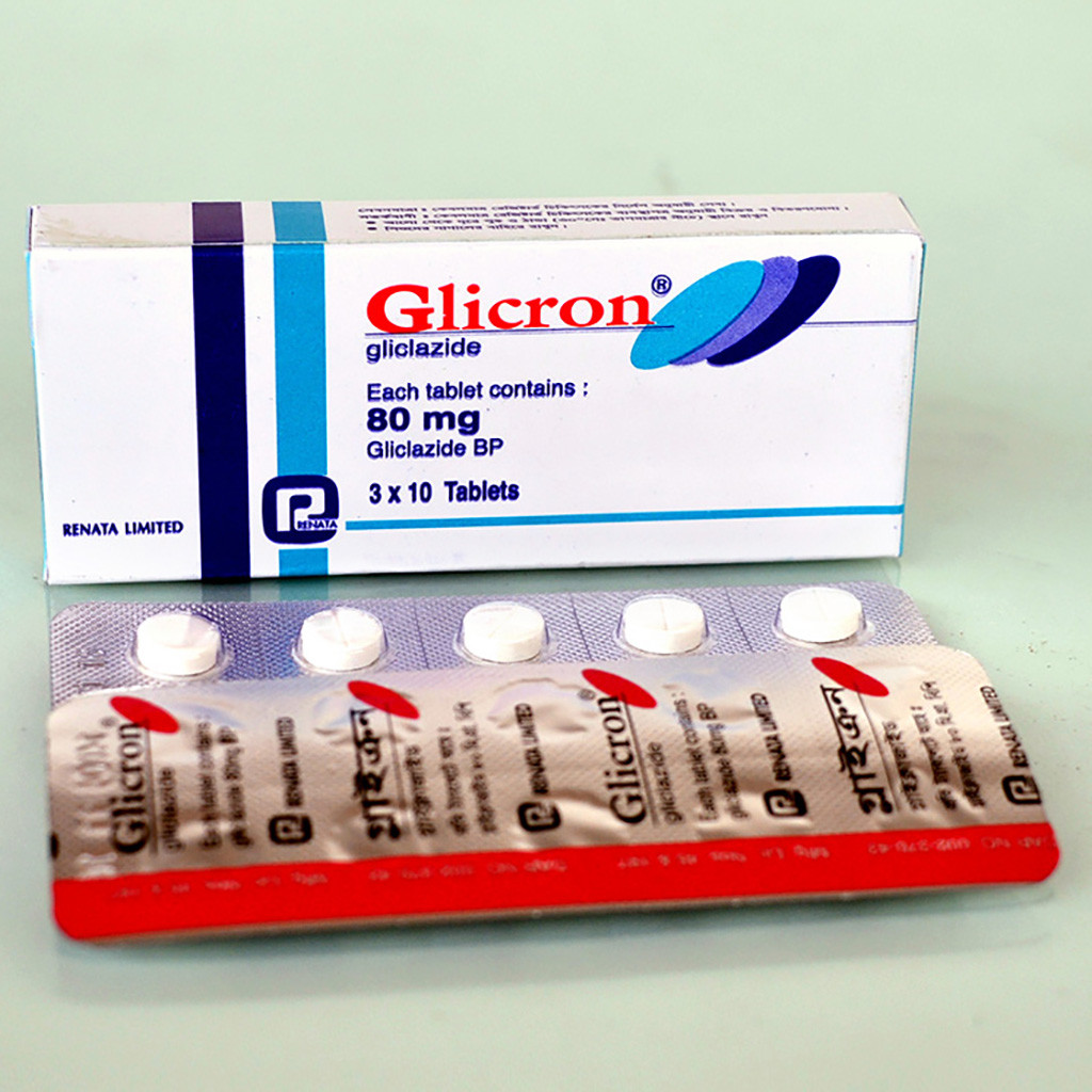 Pack Image: Glicron 80 mg Tablet (3 x 10)
