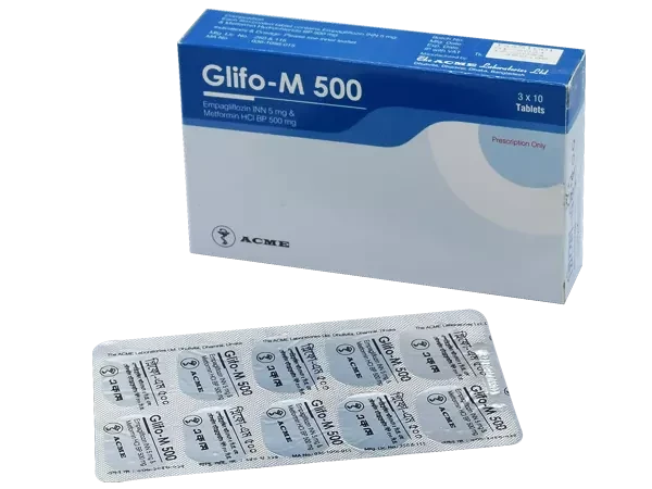 Pack Image: Glifo-M 5 mg Tablet (3 x 10)