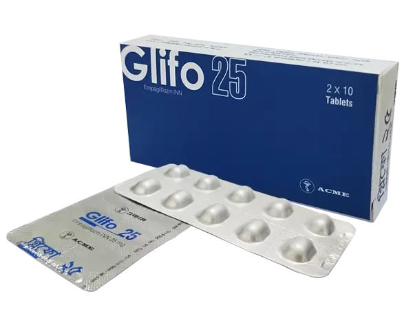Pack Image: Glifo 25 mg Tablet (2 x 10)