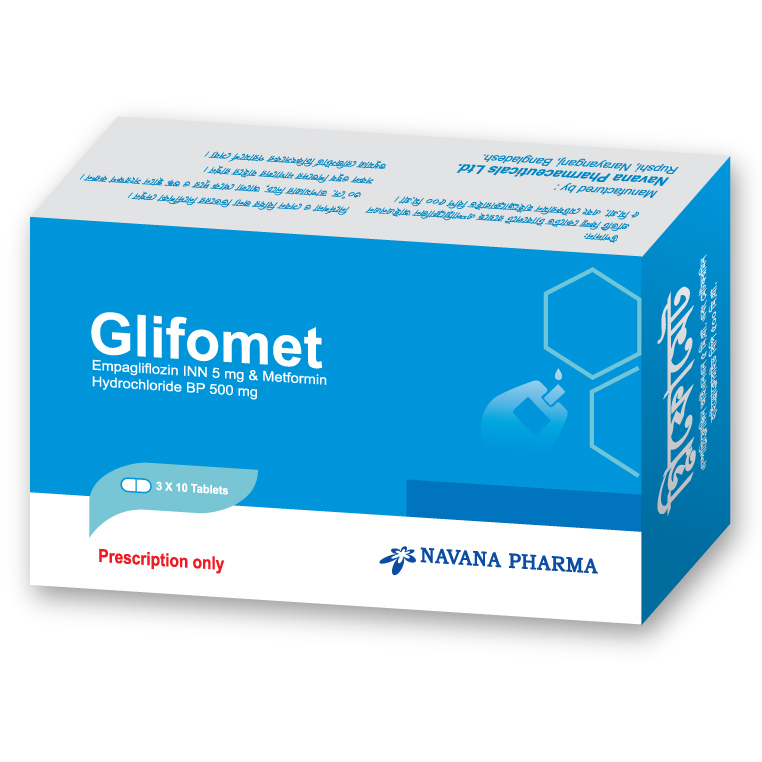 Pack Image: Glifomet 5 mg Tablet (3 x 10)